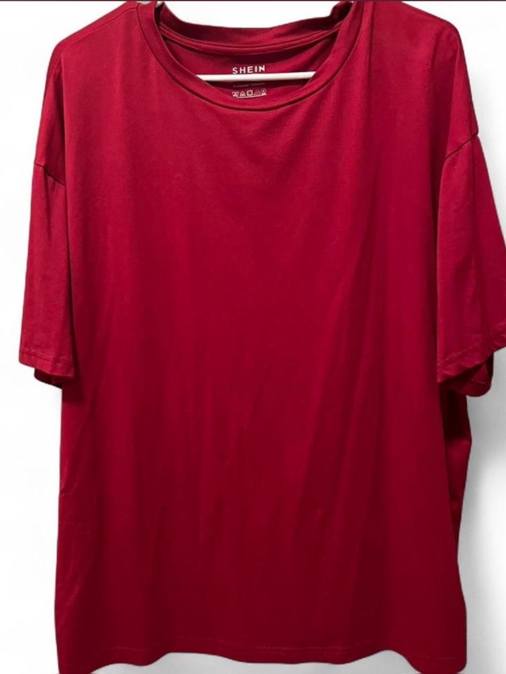 Shein Red oversized t-shirt Size Medium